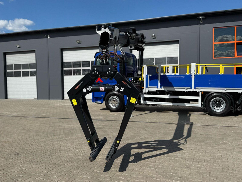 Camión caja abierta, Camión grúa MAN TGS TGX 26.360 / E6 / 143tys km !!! skrzynia + żuraw HMF / manua: foto 14