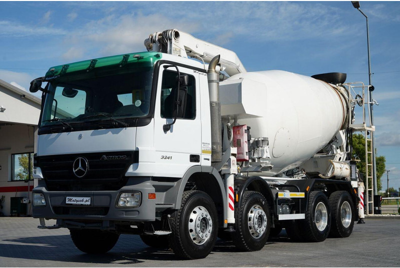 Mercedes-Benz ACTROS 3241 / POMPOGRUSZKA / 8X4 / BETONIARKA + POMPA SERMAC 3Z2 - Camión hormigonera: foto 3 Mercedes-Benz ACTROS 3241 / POMPOGRUSZKA / 8X4 / BETONIARKA + POMPA SERMAC 3Z2 - Camión hormigonera: foto 3