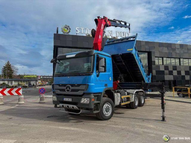 Mercedes-Benz ACTROS 3341 6x6 HMF 4220 K4 CRANE KIPPER - Camión volquete, Camión grúa: foto 5 Mercedes-Benz ACTROS 3341 6x6 HMF 4220 K4 CRANE KIPPER - Camión volquete, Camión grúa: foto 5