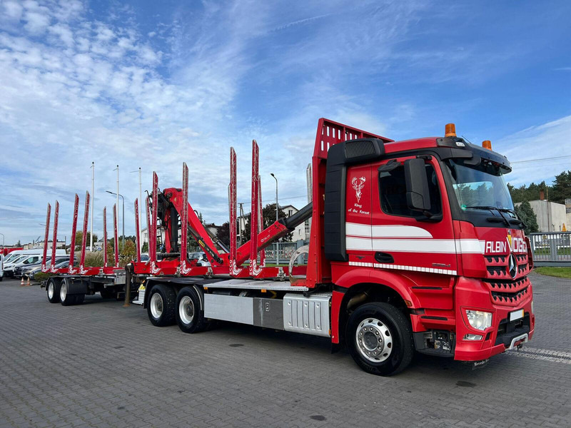 Mercedes-Benz AROCS 2645 EURO 6 6x4 TIMBER CARRIER HOLZTRANSPORT PALFINGER EPS - Camión forestal, Camión grúa: foto 5 Mercedes-Benz AROCS 2645 EURO 6 6x4 TIMBER CARRIER HOLZTRANSPORT PALFINGER EPS - Camión forestal, Camión grúa: foto 5