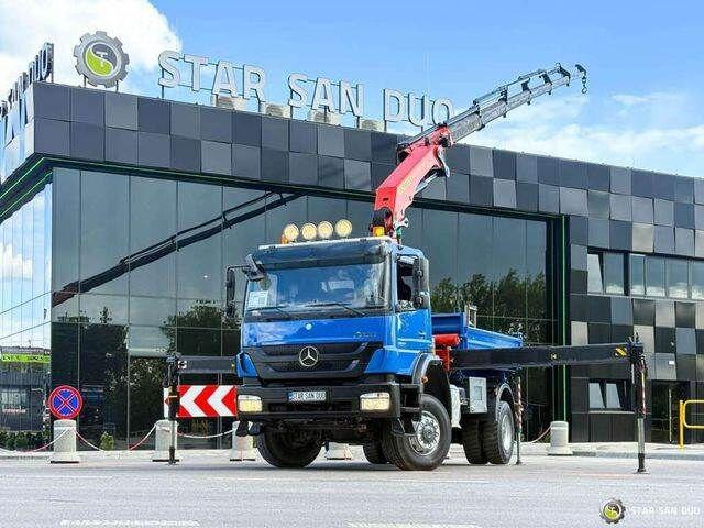 Mercedes-Benz AXOR 1833 4x4 Palfinger PK 22002 EH Crane Winch - Camión volquete, Camión grúa: foto 1 Mercedes-Benz AXOR 1833 4x4 Palfinger PK 22002 EH Crane Winch - Camión volquete, Camión grúa: foto 1