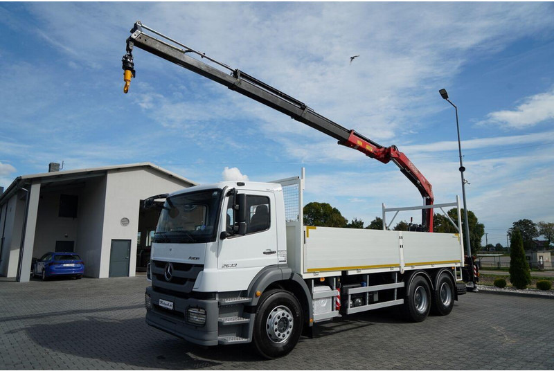 Mercedes-Benz / AXOR 2633 / 6X4 / SKRZYNIOWY - 6,55 M / MOCNA PODŁOGA / HDS FA - Camión caja abierta, Camión grúa: foto 2 Mercedes-Benz / AXOR 2633 / 6X4 / SKRZYNIOWY - 6,55 M / MOCNA PODŁOGA / HDS FA - Camión caja abierta, Camión grúa: foto 2