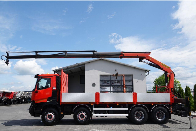 Renault C 430 / 8x4 / SKRZYNIOWY 7 M + HDS PALFINGER PK 24001-K C / WYSÓ - Camión caja abierta, Camión grúa: foto 4 Renault C 430 / 8x4 / SKRZYNIOWY 7 M + HDS PALFINGER PK 24001-K C / WYSÓ - Camión caja abierta, Camión grúa: foto 4