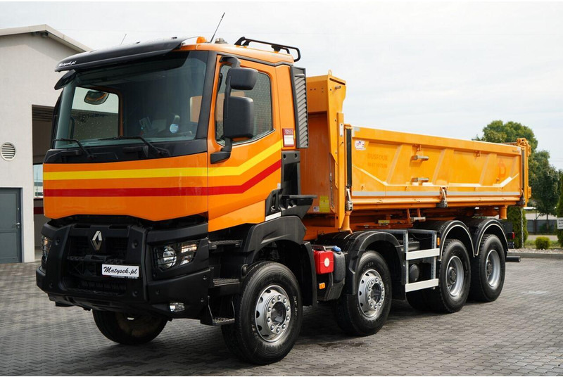 Camión volquete Renault K 480 / 8x4 / WYWROTKA DWUSTRONNA / HYDROBURTA / KLAPODRZWI  / S: foto 14