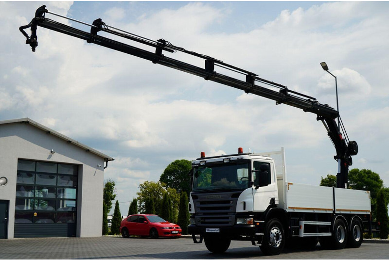 Scania P 360 / 6X4 / SKRZYNIOWY 4.85 + HDS HIAB 211 E-6 HIDUO / UDŹWIG - Camión caja abierta, Camión grúa: foto 2 Scania P 360 / 6X4 / SKRZYNIOWY 4.85 + HDS HIAB 211 E-6 HIDUO / UDŹWIG - Camión caja abierta, Camión grúa: foto 2