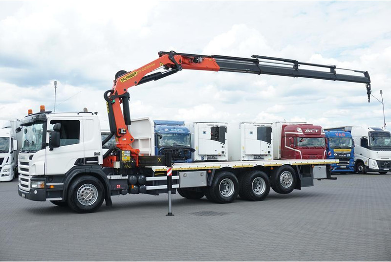 Scania P 420 / 8 X 4 / TRIDEM / SKRZYNIOWY + HDS / PALFINGER PK 26002 / - Camión caja abierta, Camión grúa: foto 4 Scania P 420 / 8 X 4 / TRIDEM / SKRZYNIOWY + HDS / PALFINGER PK 26002 / - Camión caja abierta, Camión grúa: foto 4