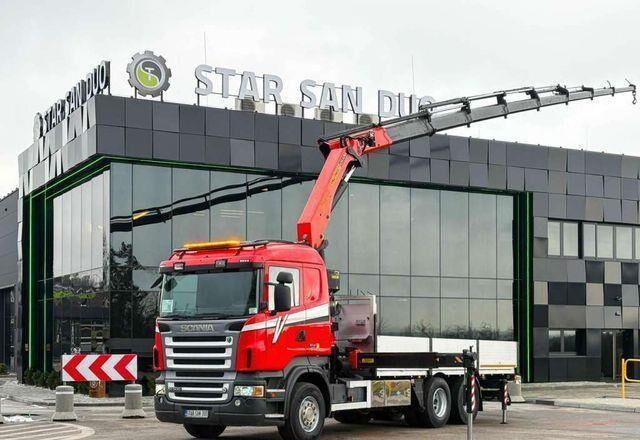 Scania R500 6x2 PALFINGER PK 29002 Crane Kran - Camión caja abierta, Camión grúa: foto 1 Scania R500 6x2 PALFINGER PK 29002 Crane Kran - Camión caja abierta, Camión grúa: foto 1