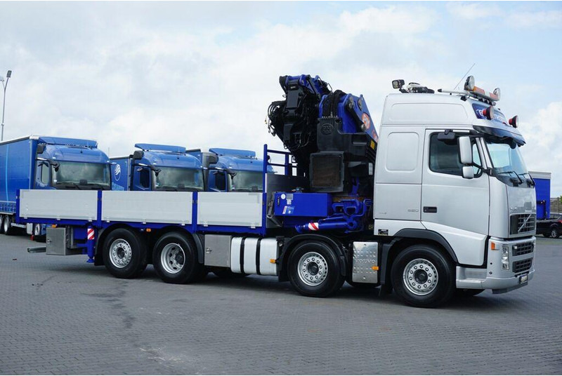 Camión caja abierta, Camión grúa Volvo FH / 520 / 8 X 2 / SKRZYNIOWY + HDS / PM 85 SP + JIB J 1204 / WY: foto 6