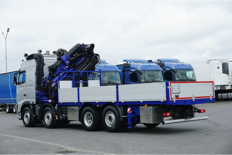 Camión caja abierta, Camión grúa Volvo FH / 520 / 8 X 2 / SKRZYNIOWY + HDS / PM 85 SP + JIB J 1204 / WY: foto 8