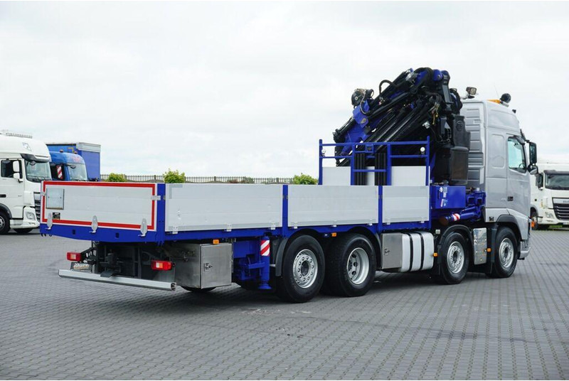 Camión caja abierta, Camión grúa Volvo FH / 520 / 8 X 2 / SKRZYNIOWY + HDS / PM 85 SP + JIB J 1204 / WY: foto 7