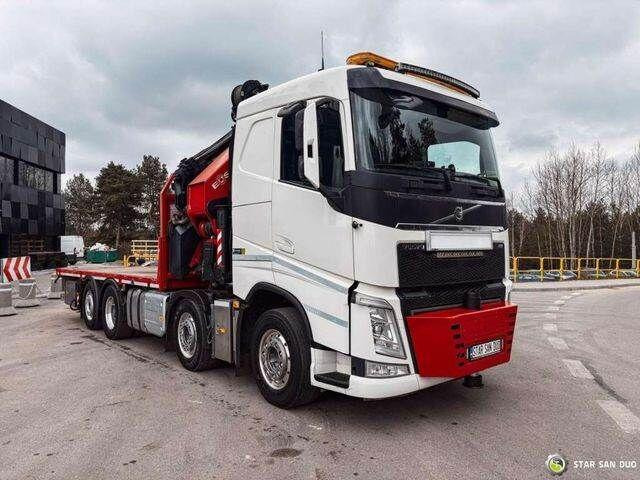 Volvo FH 550 8x2 HMF 8520 FLY JIB Winch Crane Euro 6 - Camión caja abierta, Camión grúa: foto 5 Volvo FH 550 8x2 HMF 8520 FLY JIB Winch Crane Euro 6 - Camión caja abierta, Camión grúa: foto 5