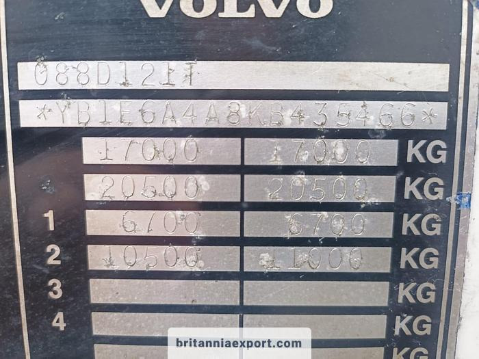 Camión chasis VOLVO FL619 Intercooler | Manual Pump | 19 Ton | On 10 Studs | Full Springs Suspension |: foto 10