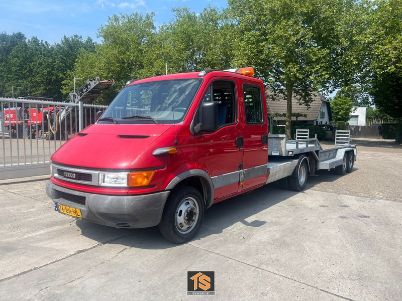Cabeza tractora Iveco 40C DAILY - EURO 3 - 7 PERSONS - BE TREKKER-COMBI - +VELDHUIZEN MACHINE TRAILER - NL TRUCK - TOP!: foto 1