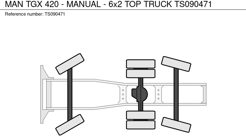 Cabeza tractora MAN TGX 420 - MANUAL - 6x2 TOP TRUCK: foto 13