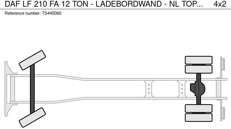 Camión caja cerrada DAF LF 210 FA 12 TON - LADEBORDWAND - NL TOP TRUCK: foto 14