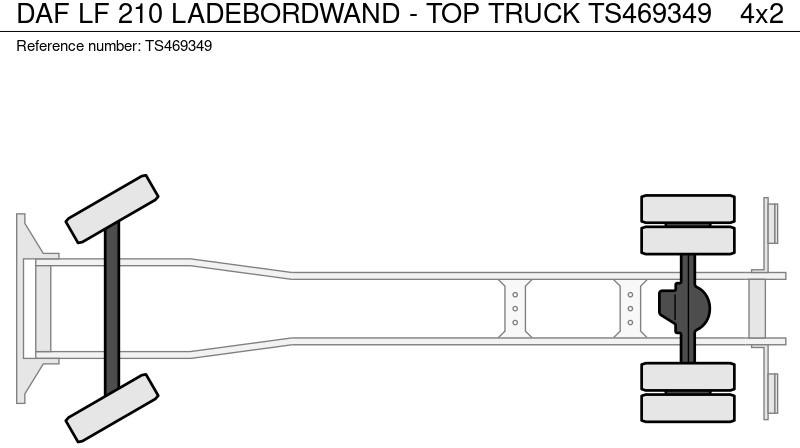 Camión caja cerrada DAF LF 210 LADEBORDWAND - TOP TRUCK: foto 17