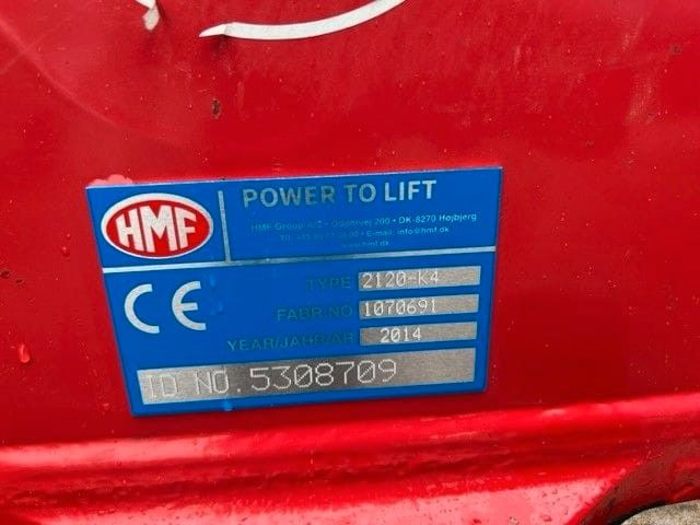 HMF 2120 K4 2014 CRANE KRAN REMOTE CONTROL - Grúa para camión: foto 3 HMF 2120 K4 2014 CRANE KRAN REMOTE CONTROL - Grúa para camión: foto 3