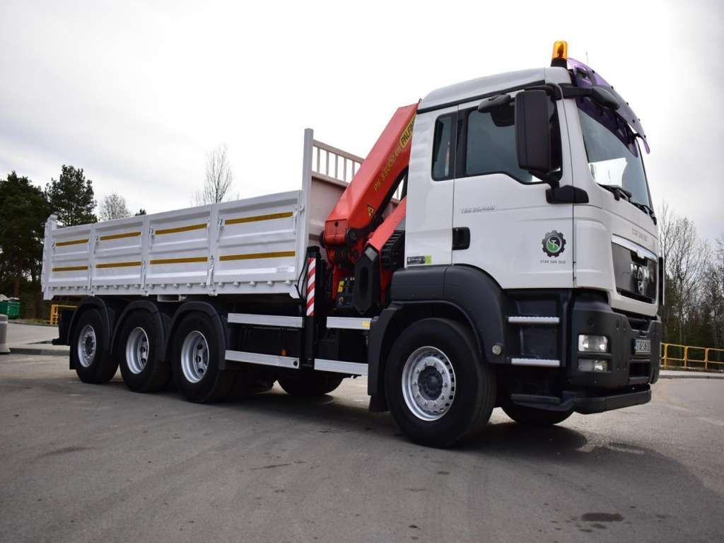 MAN TGS 35.400 8X4 PALFINGER PK 33002 CRANE KIPPER - Camión grúa: foto 3 MAN TGS 35.400 8X4 PALFINGER PK 33002 CRANE KIPPER - Camión grúa: foto 3