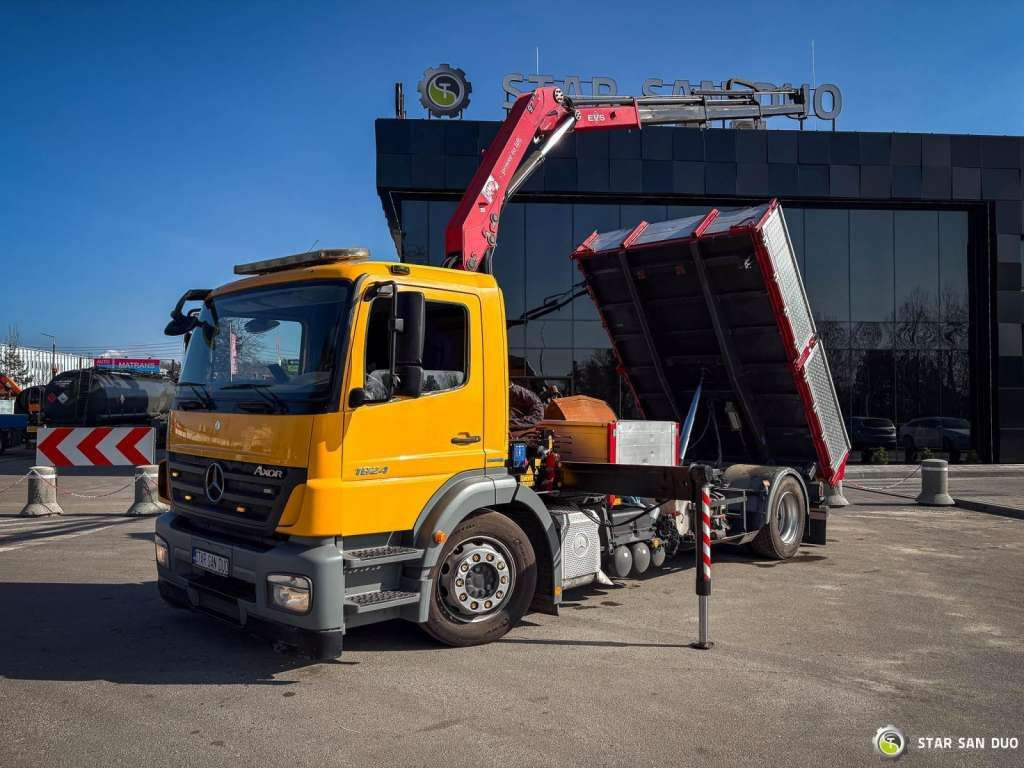 Mercedes-Benz AXOR 1824 4x2 HMF 975 HDS Crane Rotator Kipper Mercedes-Benz AXOR 1824 4x2 HMF 975 HDS Crane Rotator Kipper - Camión grúa, Camión volquete: foto 4 Mercedes-Benz AXOR 1824 4x2 HMF 975 HDS Crane Rotator Kipper Mercedes-Benz AXOR 1824 4x2 HMF 975 HDS Crane Rotator Kipper - Camión grúa, Camión volquete: foto 4