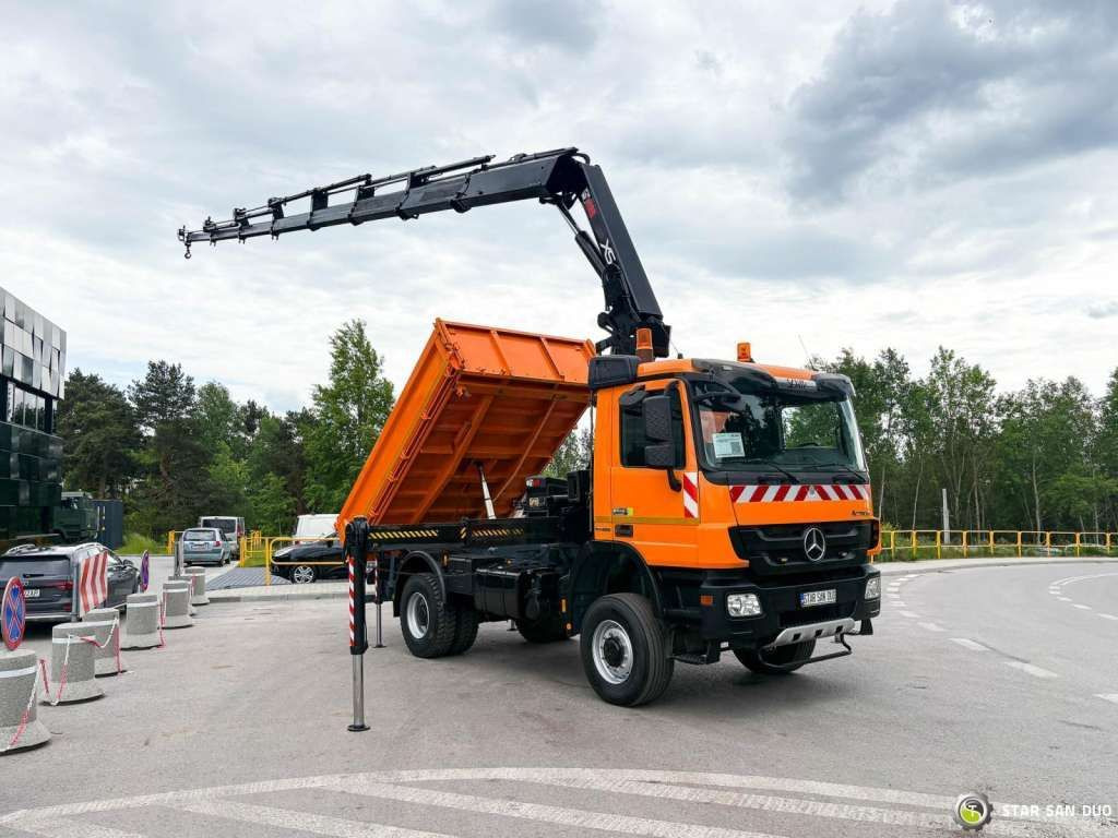 Camión volquete Mercedes-Benz  Actros 1841 AK 4x4 Hiab 288E-7 Crane Kipper: foto 6