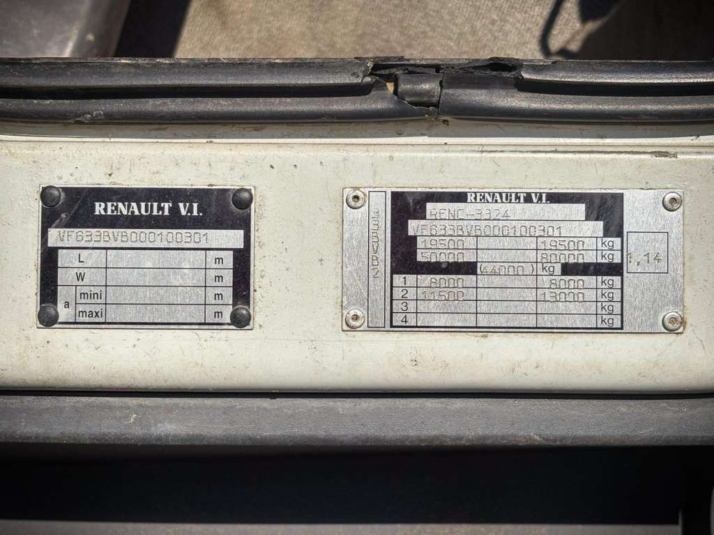 Leasing de  Renault  KERAX 270 4x4 PALFINGER PK 16502 CRANE WINCH Renault  KERAX 270 4x4 PALFINGER PK 16502 CRANE WINCH: foto 23