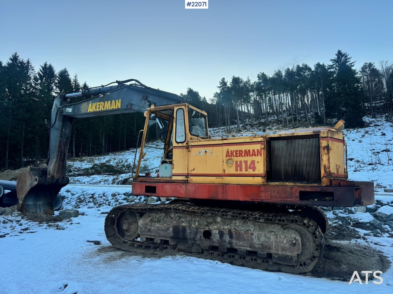 Åkerman Ca. 1984 Åkerman H14 Beltegraver m/ Graveskuffe - Excavadora: foto 5 Åkerman Ca. 1984 Åkerman H14 Beltegraver m/ Graveskuffe - Excavadora: foto 5