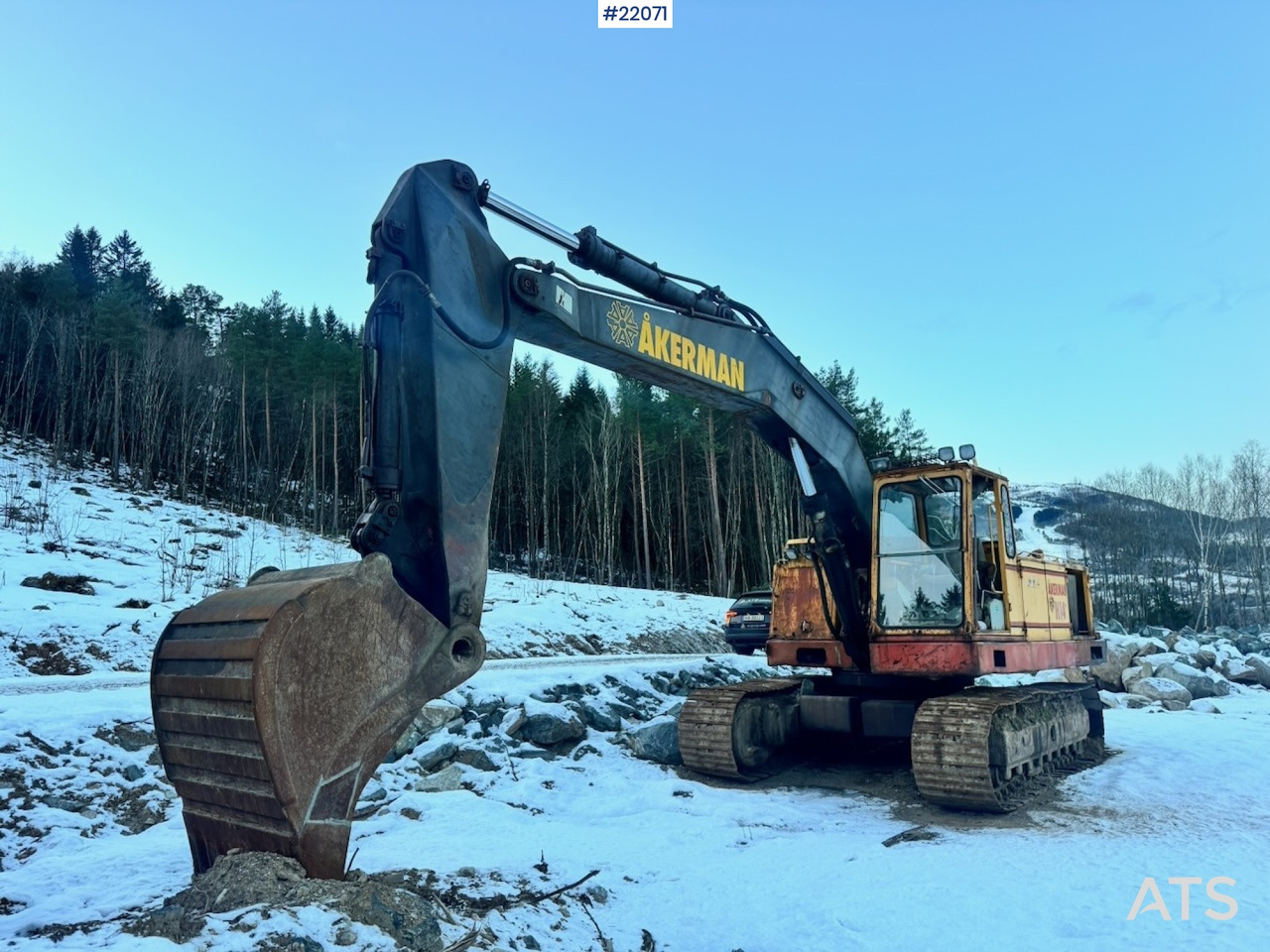Åkerman Ca. 1984 Åkerman H14 Beltegraver m/ Graveskuffe - Excavadora: foto 1 Åkerman Ca. 1984 Åkerman H14 Beltegraver m/ Graveskuffe - Excavadora: foto 1