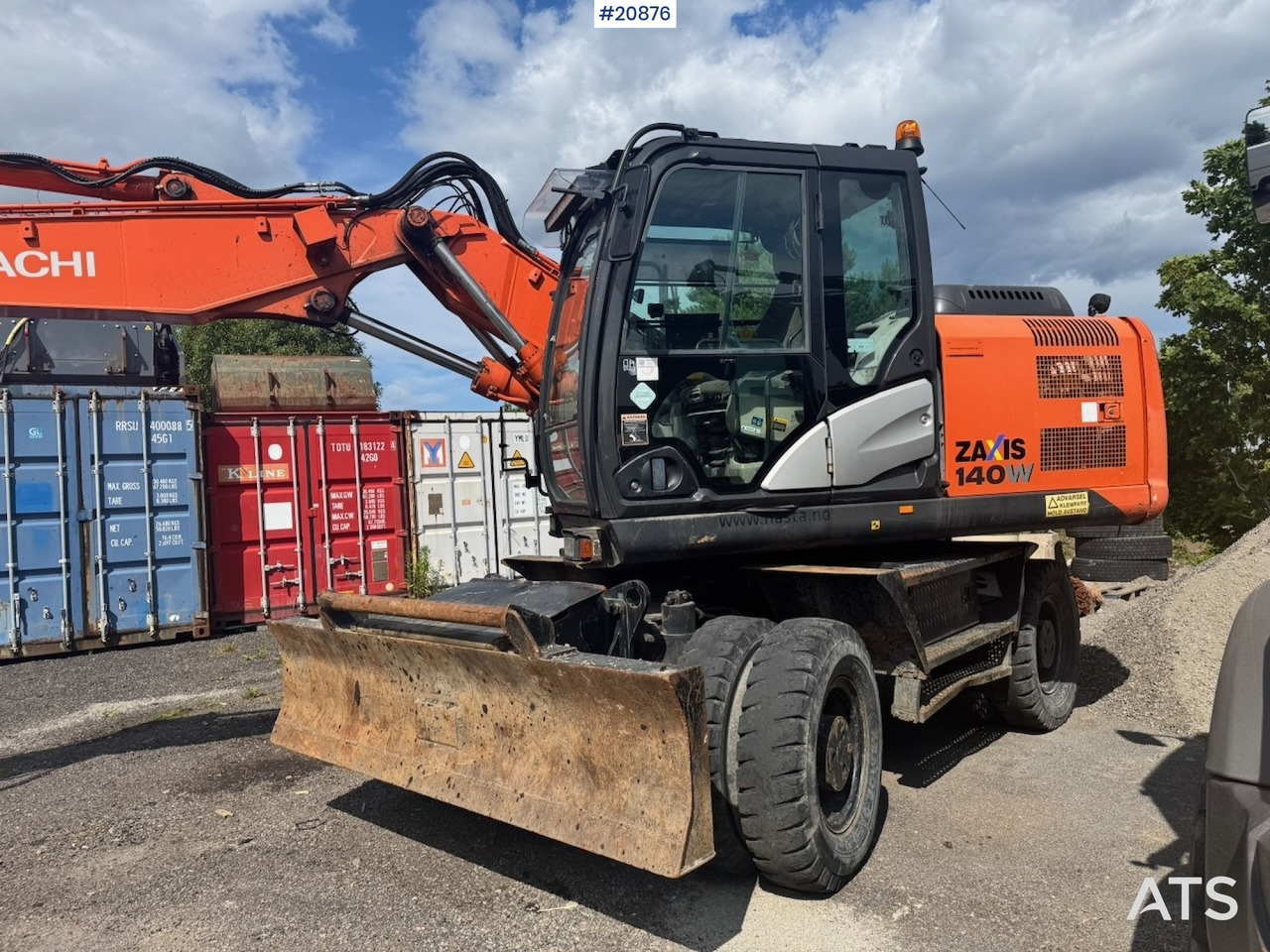 Hitachi ZX140W-5B - Excavadora de ruedas: foto 4 Hitachi ZX140W-5B - Excavadora de ruedas: foto 4