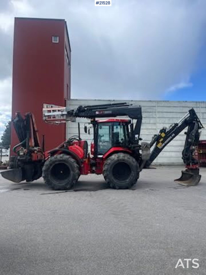 Huddig 1260C Traktorgraver m/ Palfinger kran, Lift, rototilt og skuffe - Retroexcavadora: foto 2 Huddig 1260C Traktorgraver m/ Palfinger kran, Lift, rototilt og skuffe - Retroexcavadora: foto 2