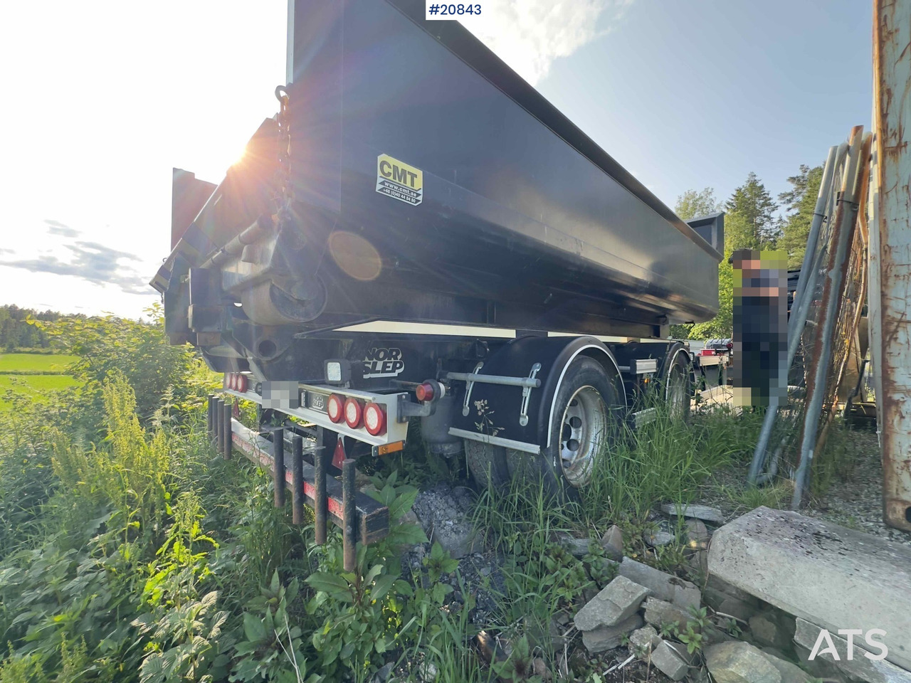Remolque multilift/ Portacontenedores de cadenas NOR SLEP 2 akslet krokhenger med tipp: foto 13