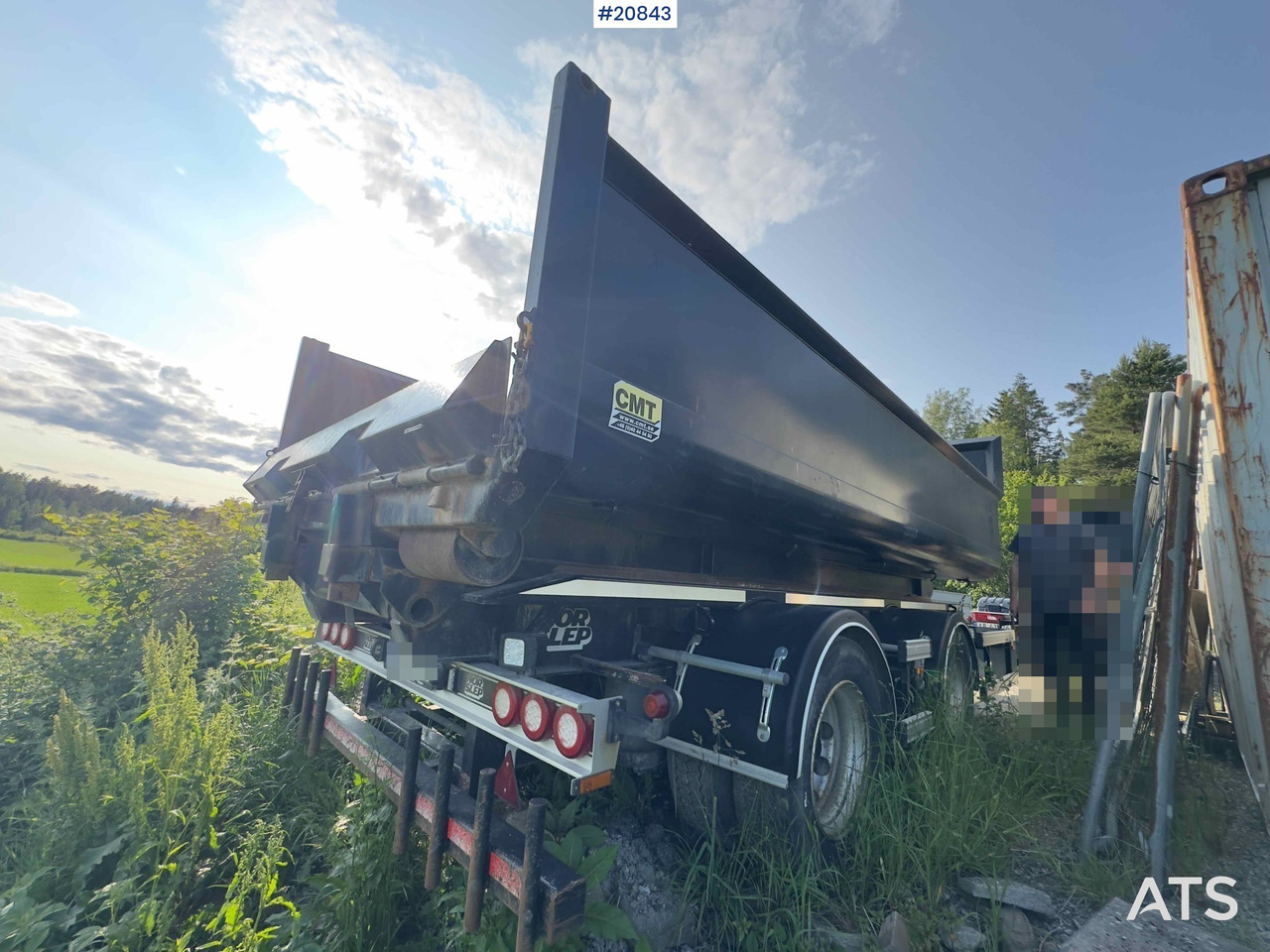 Remolque multilift/ Portacontenedores de cadenas NOR SLEP 2 akslet krokhenger med tipp: foto 16