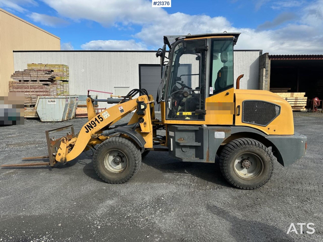 Cargadora de ruedas Sino JN 915 hjullaster m/ skuffe og pallegafler. Sertifisert!: foto 9