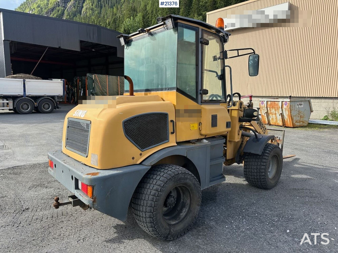 Cargadora de ruedas Sino JN 915 hjullaster m/ skuffe og pallegafler. Sertifisert!: foto 6