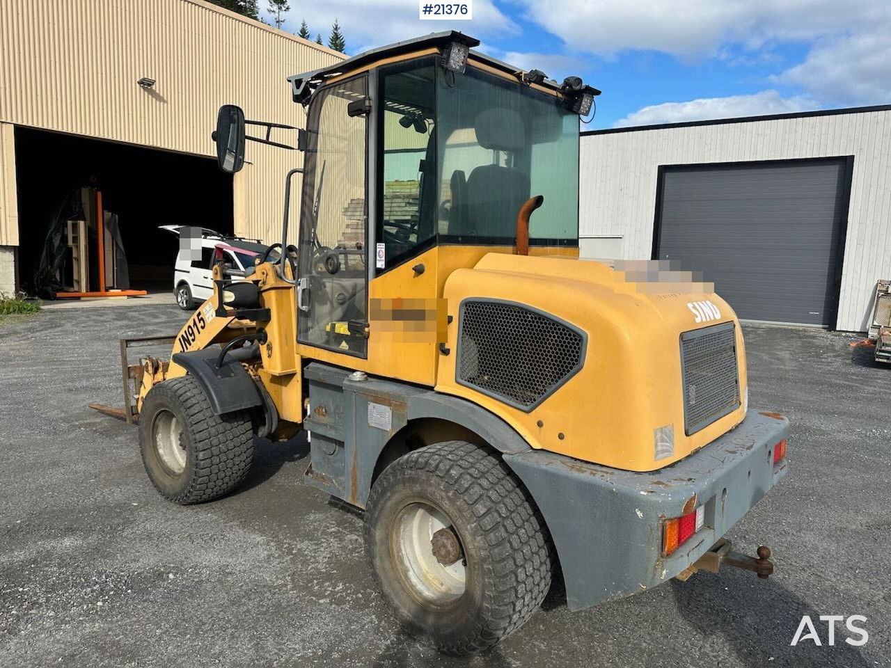 Cargadora de ruedas Sino JN 915 hjullaster m/ skuffe og pallegafler. Sertifisert!: foto 8