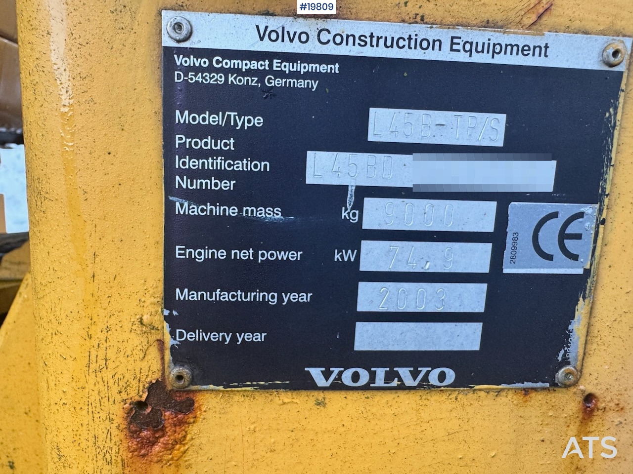 Leasing de Volvo L45B Volvo L45B: foto 28