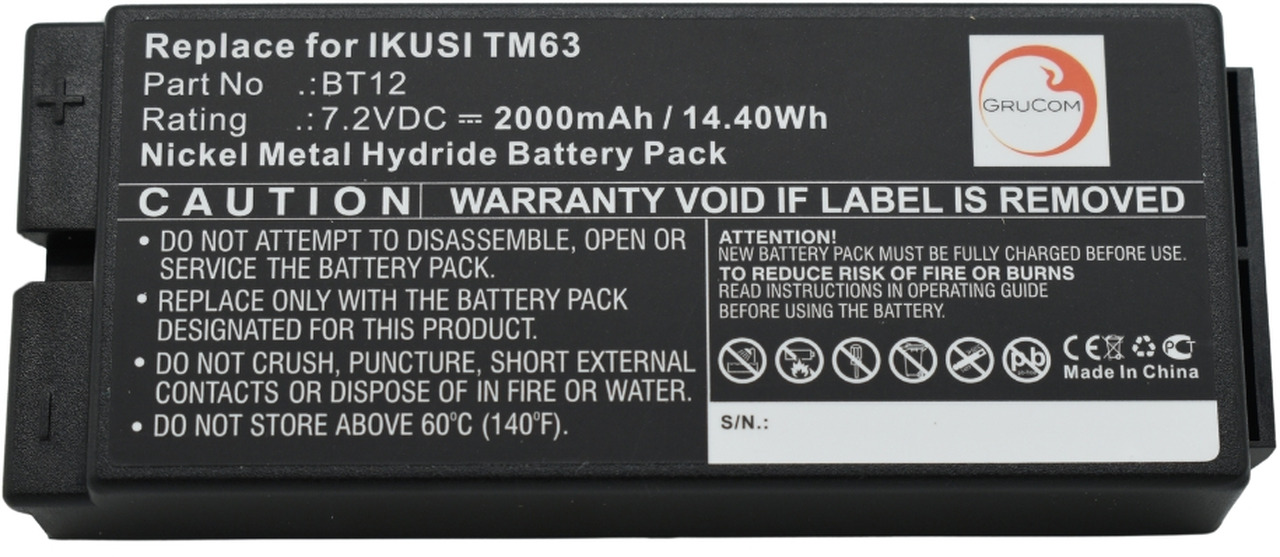 Compatible battery Ikusi BT12 - Acumulador para Grúa para camión: foto 4 Compatible battery Ikusi BT12 - Acumulador para Grúa para camión: foto 4