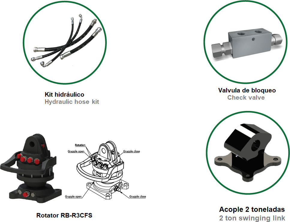 Polyp grab PLP 130/5 - Pinza de manipulación para Grúa para camión: foto 3 Polyp grab PLP 130/5 - Pinza de manipulación para Grúa para camión: foto 3