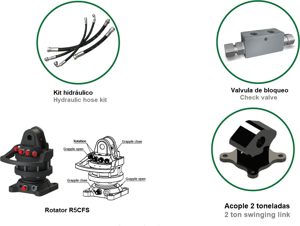 Polyp grab PLP 210/5 - Pinza de manipulación para Grúa para camión: foto 3 Polyp grab PLP 210/5 - Pinza de manipulación para Grúa para camión: foto 3