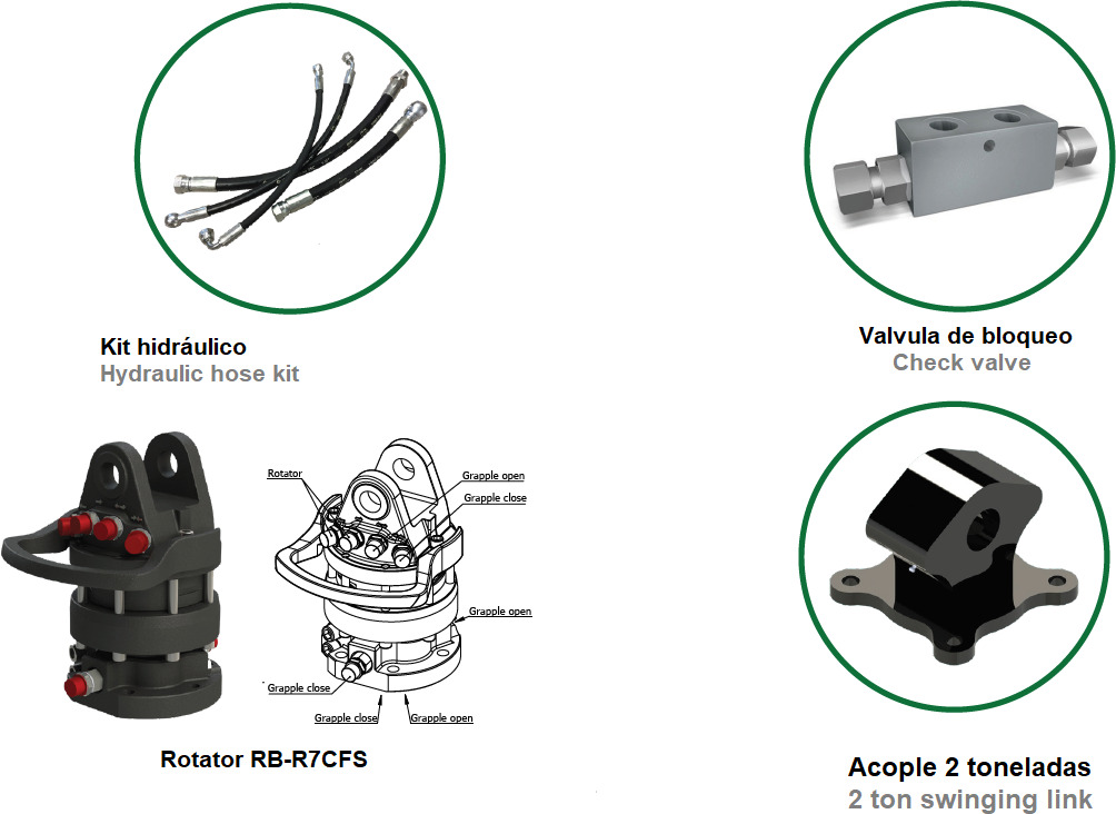 Polyp grab PLP 320/5 - Pinza de manipulación para Grúa para camión: foto 3 Polyp grab PLP 320/5 - Pinza de manipulación para Grúa para camión: foto 3