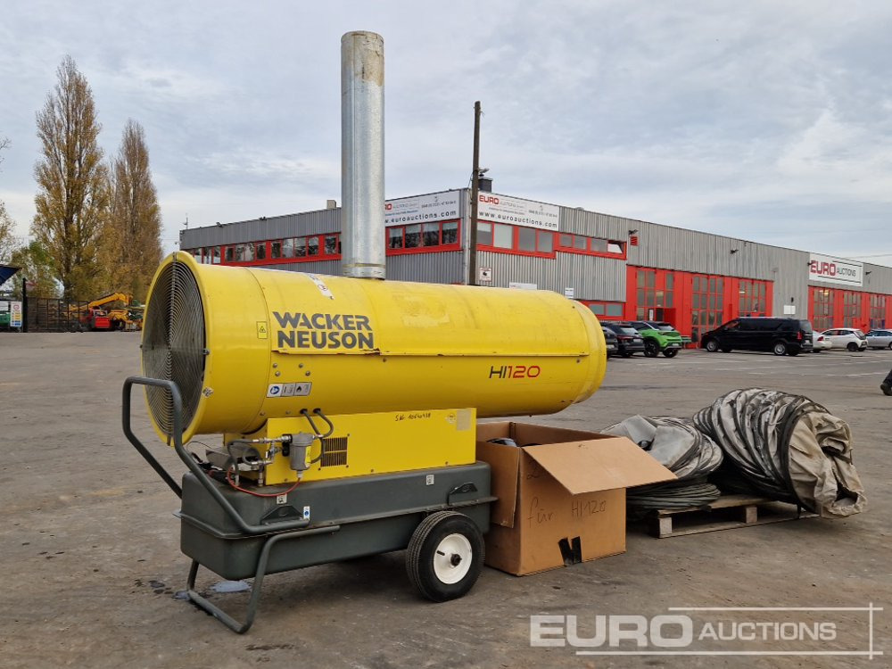 2016 Wacker Neuson HI 120 Space Heater with 2-Way Distributor and Heating Hoses - Calefactor de construcción: foto 3 2016 Wacker Neuson HI 120 Space Heater with 2-Way Distributor and Heating Hoses - Calefactor de construcción: foto 3