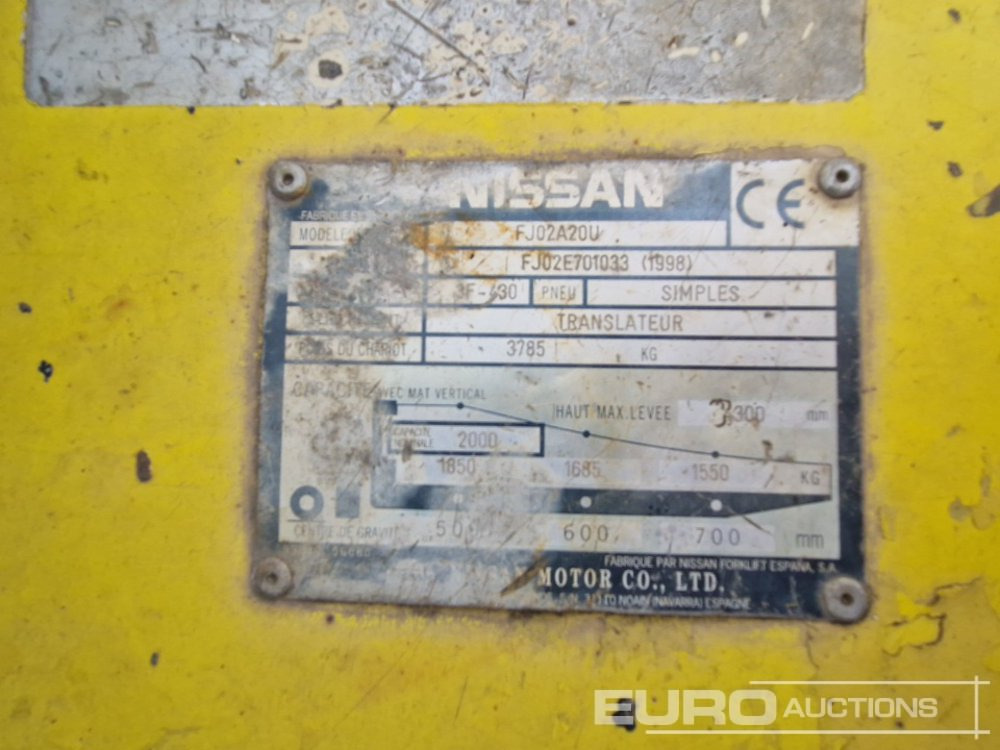 Carretilla elevadora Nissan FJ02A20U: foto 22