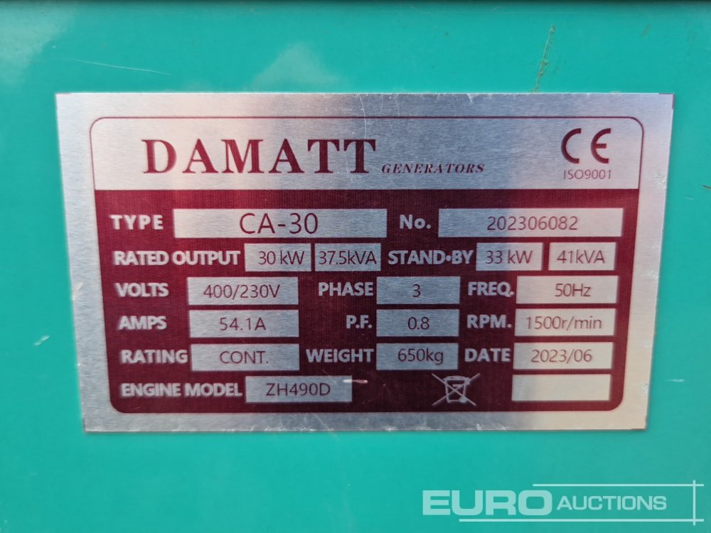 Generador industriale 2023 Damatt CA-30: foto 12 Generador industriale 2023 Damatt CA-30: foto 12