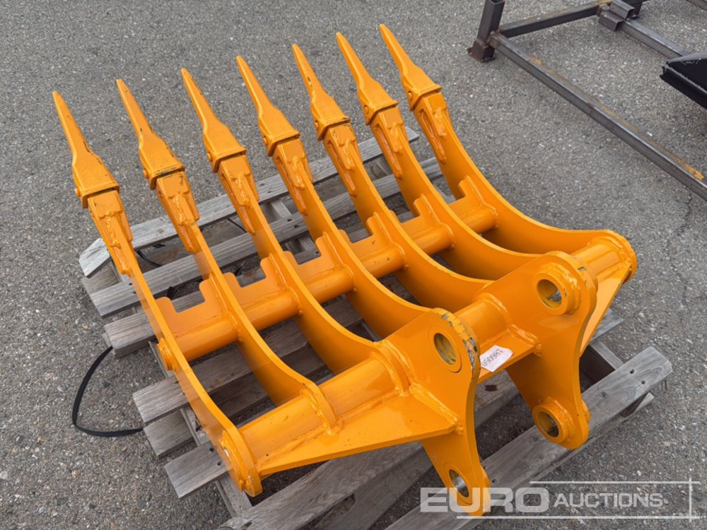 Unused 2025 GIYI 32" Rake with Teeth to suit Excavator - Cazo: foto 1 Unused 2025 GIYI 32" Rake with Teeth to suit Excavator - Cazo: foto 1
