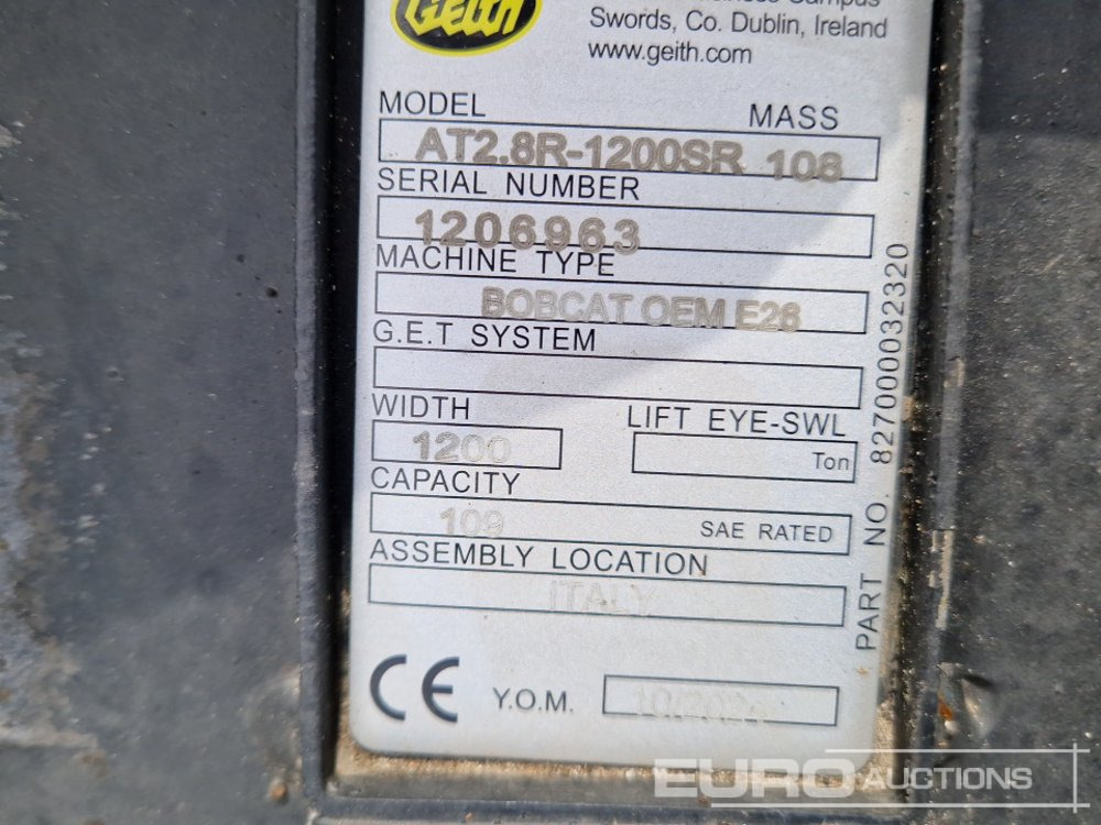 Unused Geith AT2.8R 48" Tilt Ditching Bucket, H03 12" Digging Bucket 35mm Pin to suit Mini Excavator - Cazo: foto 5 Unused Geith AT2.8R 48" Tilt Ditching Bucket, H03 12" Digging Bucket 35mm Pin to suit Mini Excavator - Cazo: foto 5