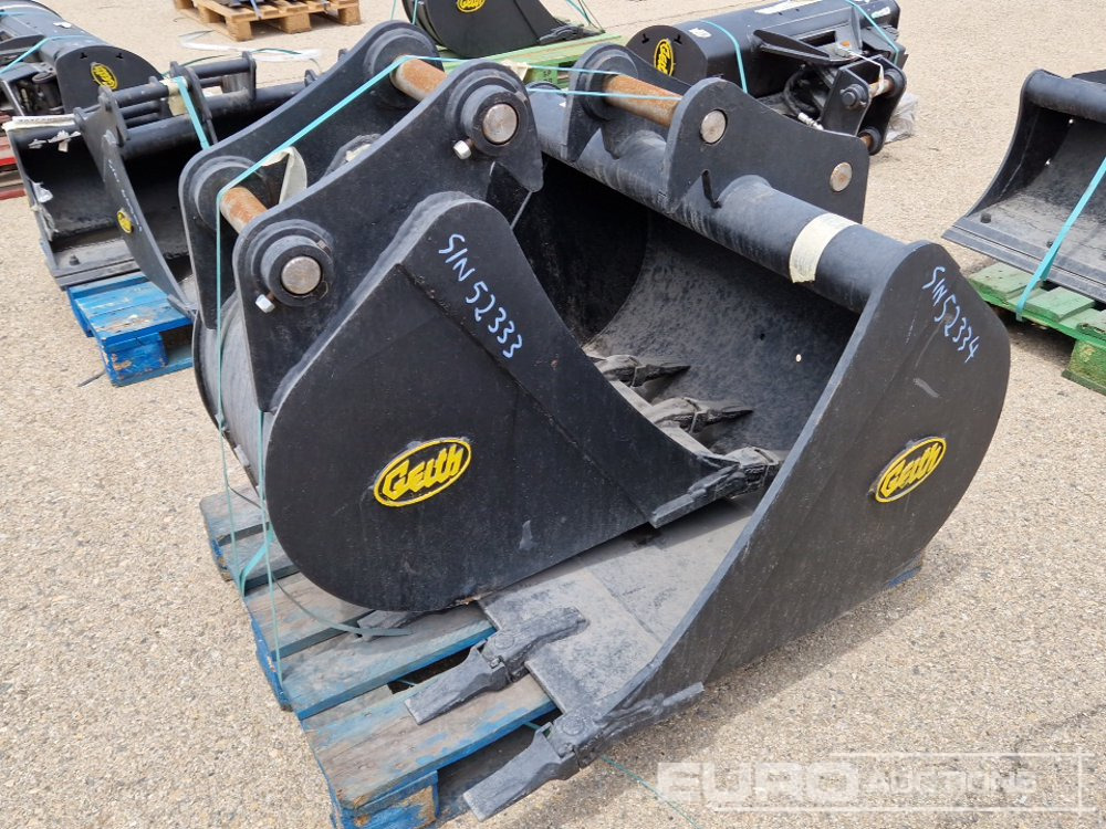Unused Geith H08-1000 40" Digging Bucket, H08-0450 18" Digging Bucket 50mm Pin to suit Mini Excavator / Conjunto Cazos - Cazo: foto 1 Unused Geith H08-1000 40" Digging Bucket, H08-0450 18" Digging Bucket 50mm Pin to suit Mini Excavator / Conjunto Cazos - Cazo: foto 1
