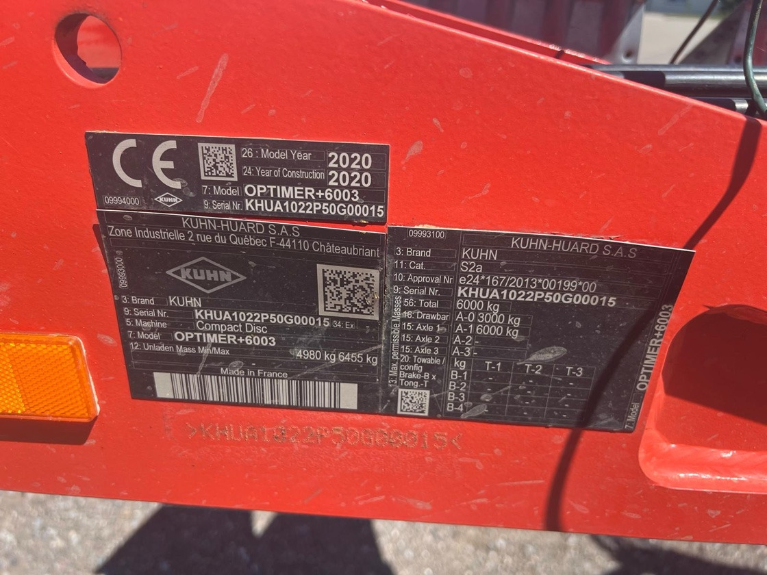 Kuhn Optimer 6003 - Grada: foto 2 Kuhn Optimer 6003 - Grada: foto 2