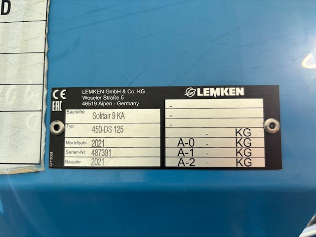 Lemken Solitair 9 KA / 450-DS 125 - Sembradora: foto 3 Lemken Solitair 9 KA / 450-DS 125 - Sembradora: foto 3