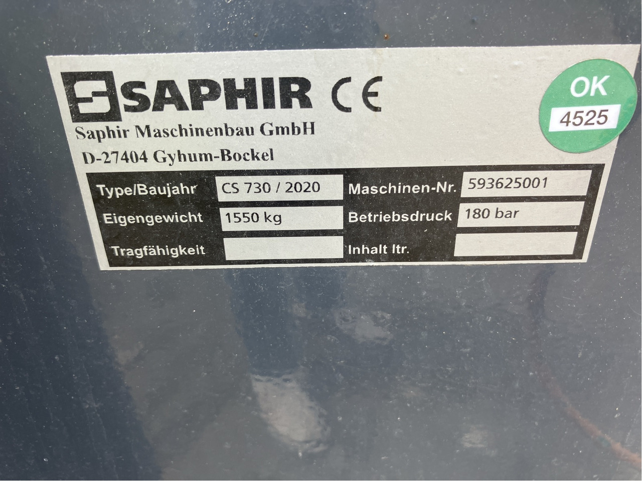 Saphir Strohstriegel CleanStar 730 - Equipo para trabajo del suelo: foto 3 Saphir Strohstriegel CleanStar 730 - Equipo para trabajo del suelo: foto 3