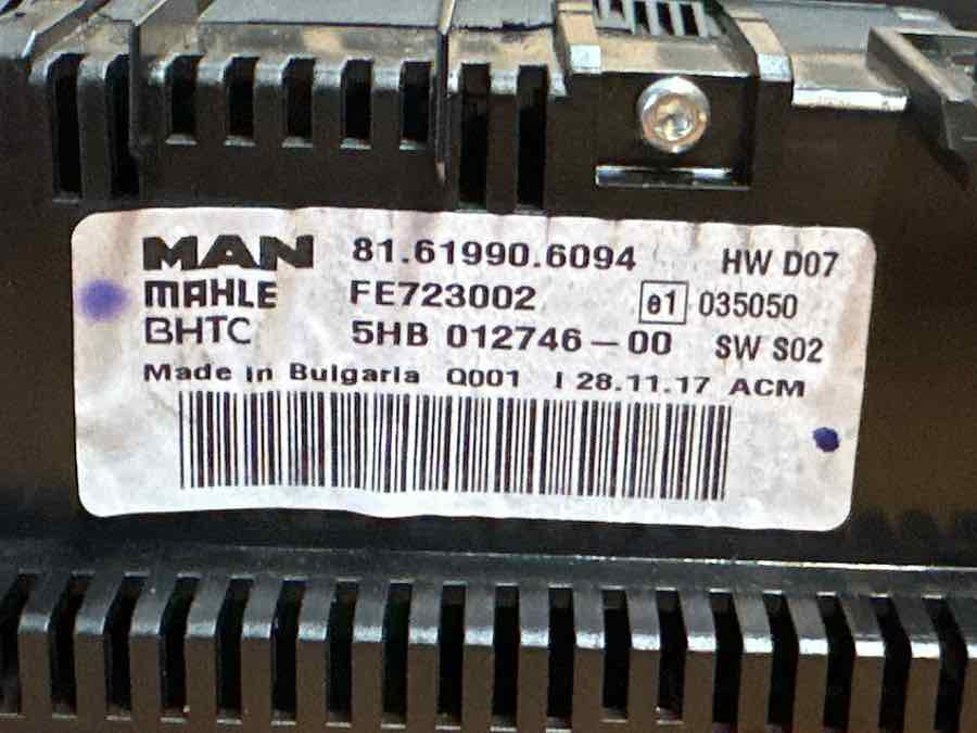 MAN ECU MODULE HEATING 81.61990-6094 - Sistema eléctrico para Camión: foto 3 MAN ECU MODULE HEATING 81.61990-6094 - Sistema eléctrico para Camión: foto 3