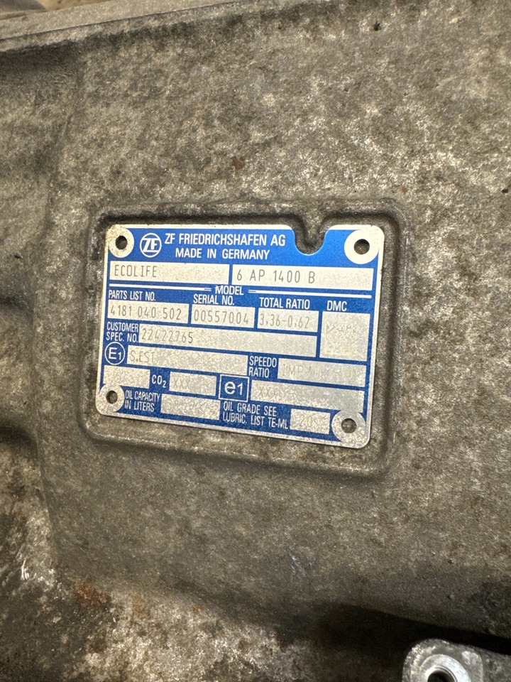 VOLVO GEARBOX 6AP1400B // 22422765 - Caja de cambios para Camión: foto 2 VOLVO GEARBOX 6AP1400B // 22422765 - Caja de cambios para Camión: foto 2